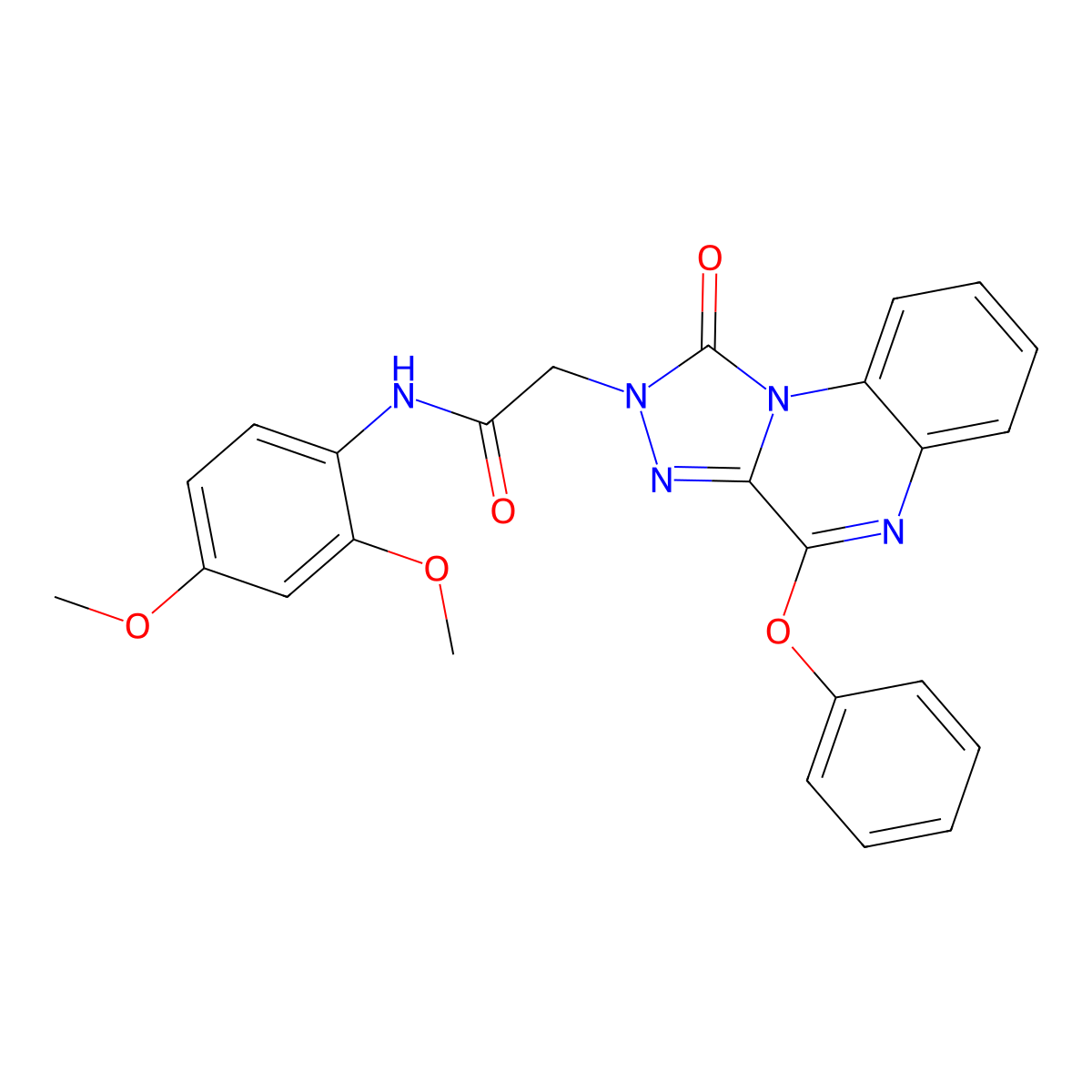 N-(2,4-dimethoxyphenyl)-2-(1-oxo-4-phenoxy[1,2,4]triazolo[4,3-a]quinoxalin-2(1H)-yl)acetamide molecular structure, CAS 1189511-05-4