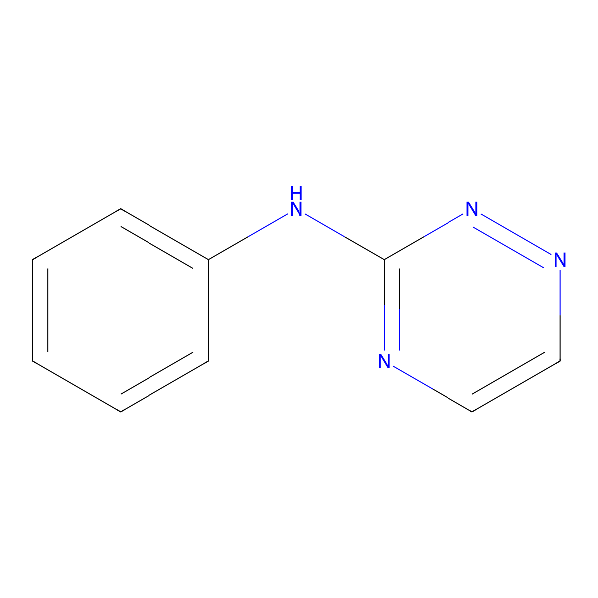 N-Phenyl-1,2,4-triazin-3-amine molecular structure, CAS 1189537-64-1