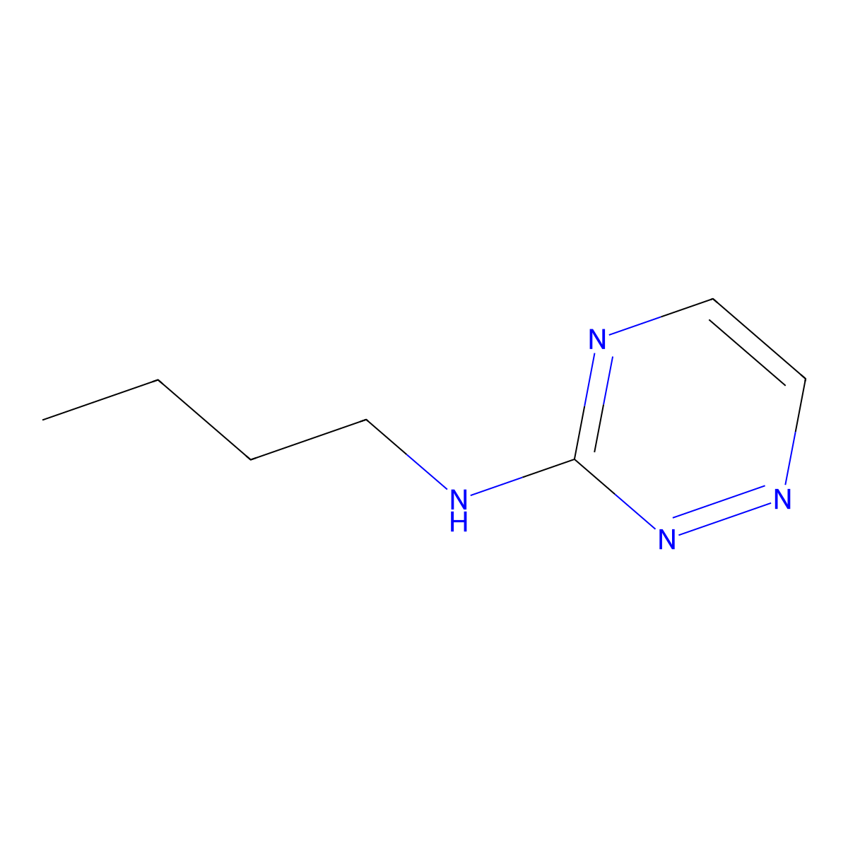 N-butyl-1,2,4-triazin-3-amine molecular structure, CAS 1189537-71-0