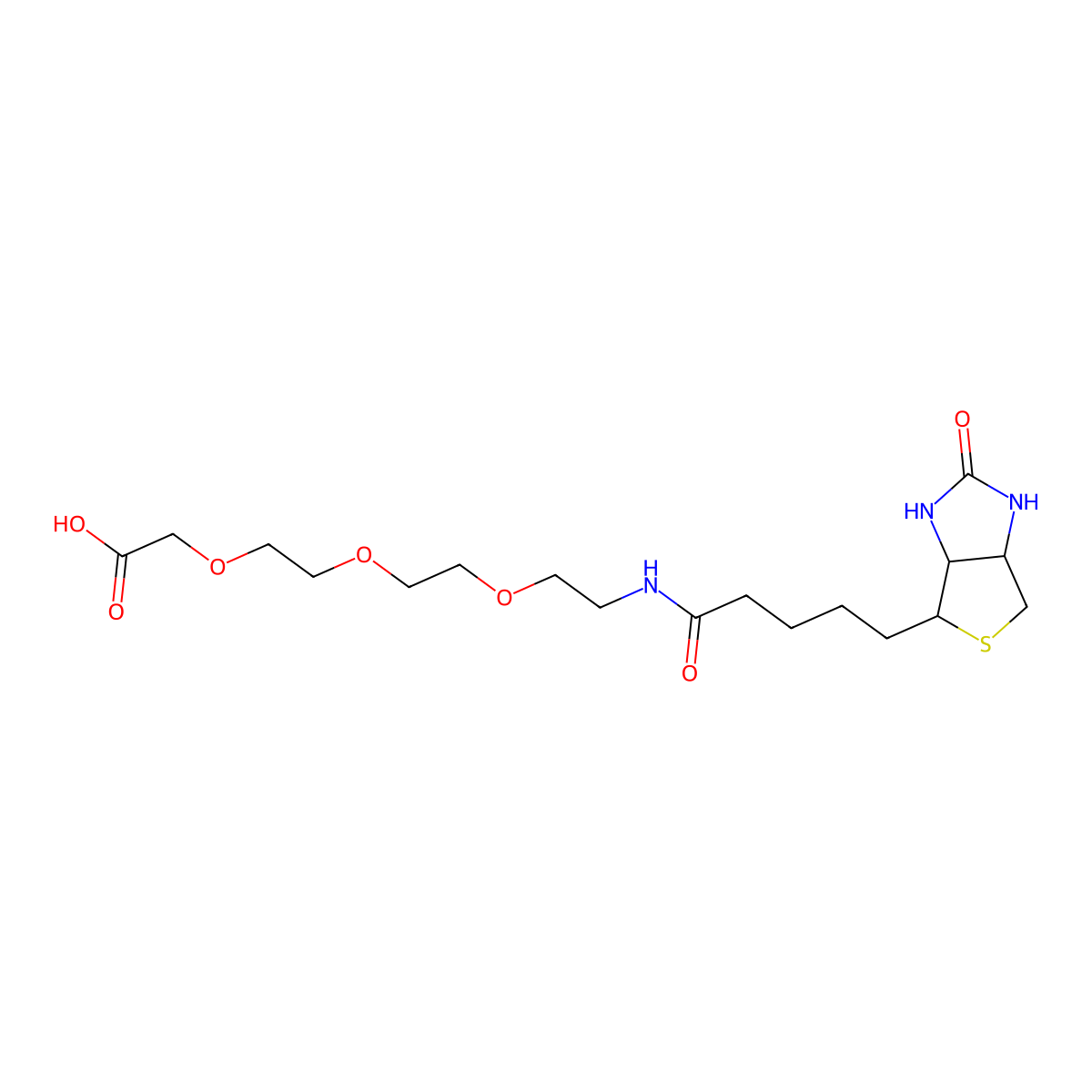 Biotin-PEG3-CH2COOH molecular structure, CAS 1189560-96-0