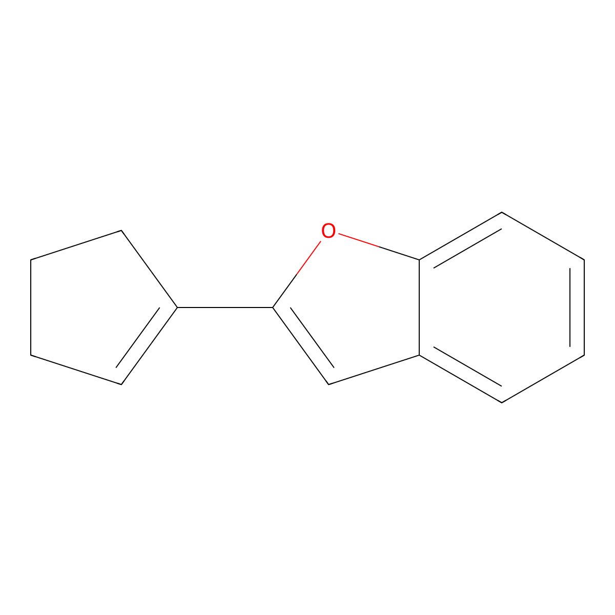 2-Cyclopenten-1-ylbenzofuran molecular structure, CAS 118959-02-7