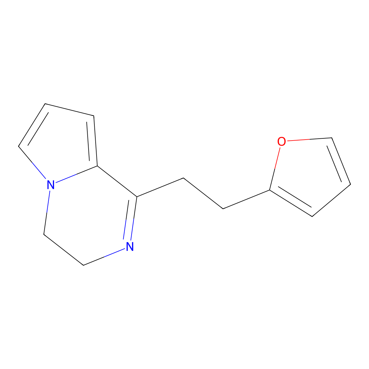 1-[2-(Furan-2-yl)ethyl]-3,4-dihydropyrrolo[1,2-a]pyrazine molecular structure, CAS 118959-50-5