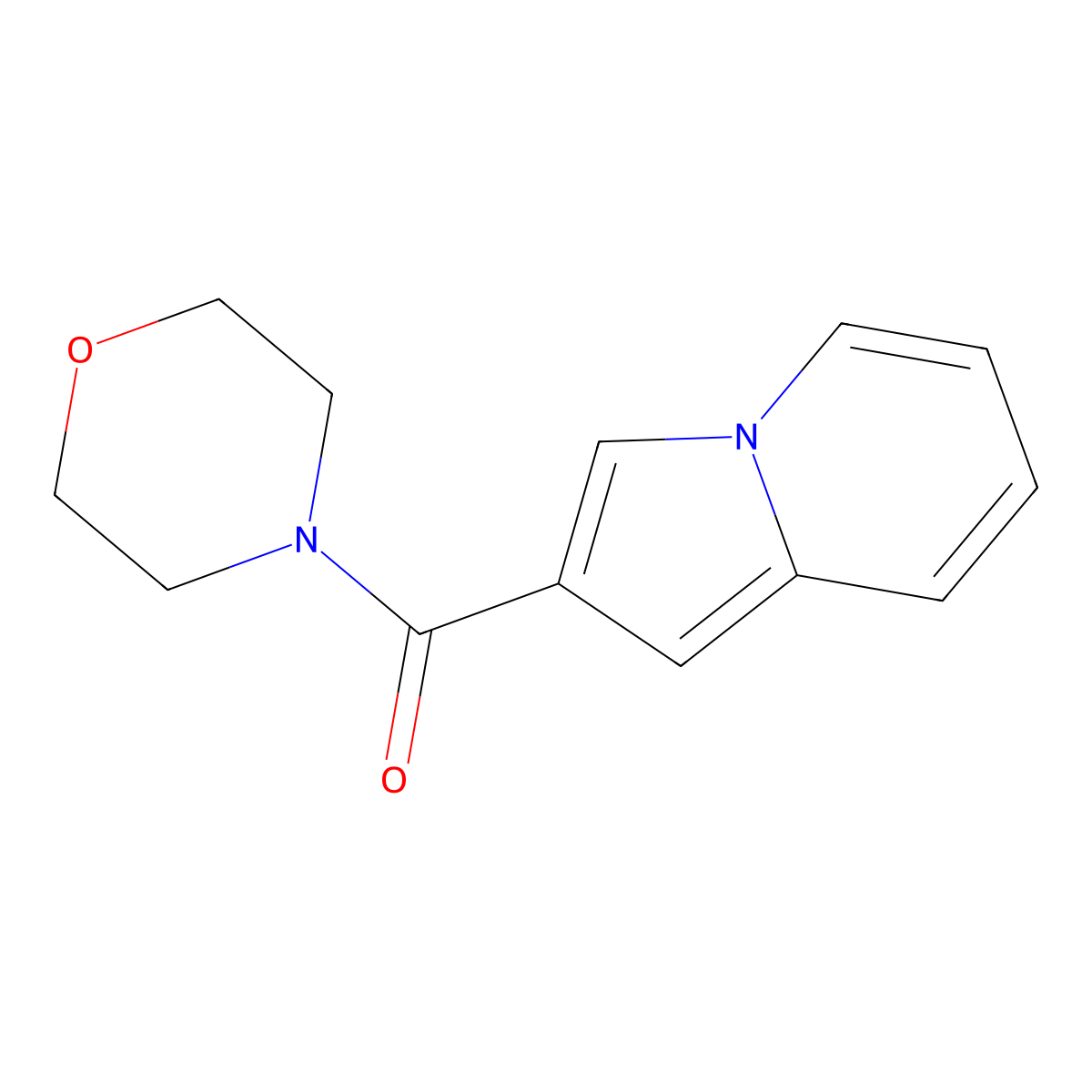 2-(Morpholine-4-carbonyl)indolizine molecular structure, CAS 1189657-60-0