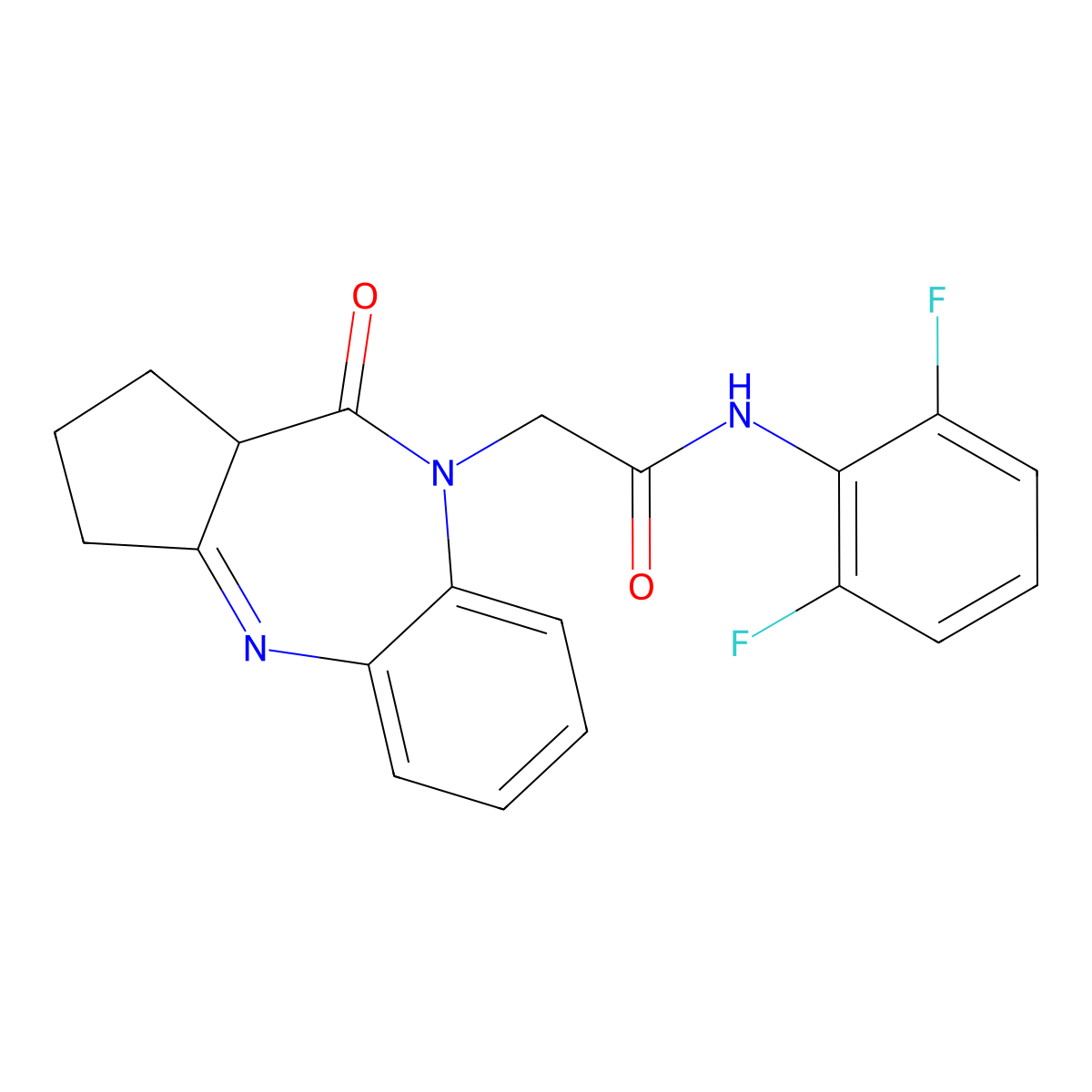 N-(2,6-difluorophenyl)-2-{8-oxo-2,9-diazatricyclo[8.4.0.0^{3,7}]tetradeca-1(10),2,11,13-tetraen-9-yl}acetamide molecular structure, CAS 1189663-69-1