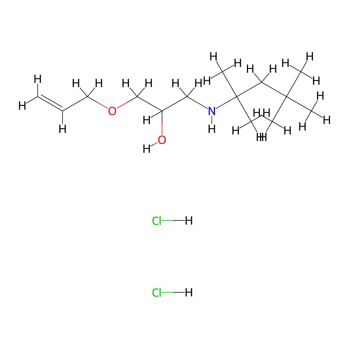 1-(Allyloxy)-3-((2,4,4-trimethylpentan-2-yl)amino)propan-2-ol dihydrochloride molecular structure, CAS 1189679-44-4