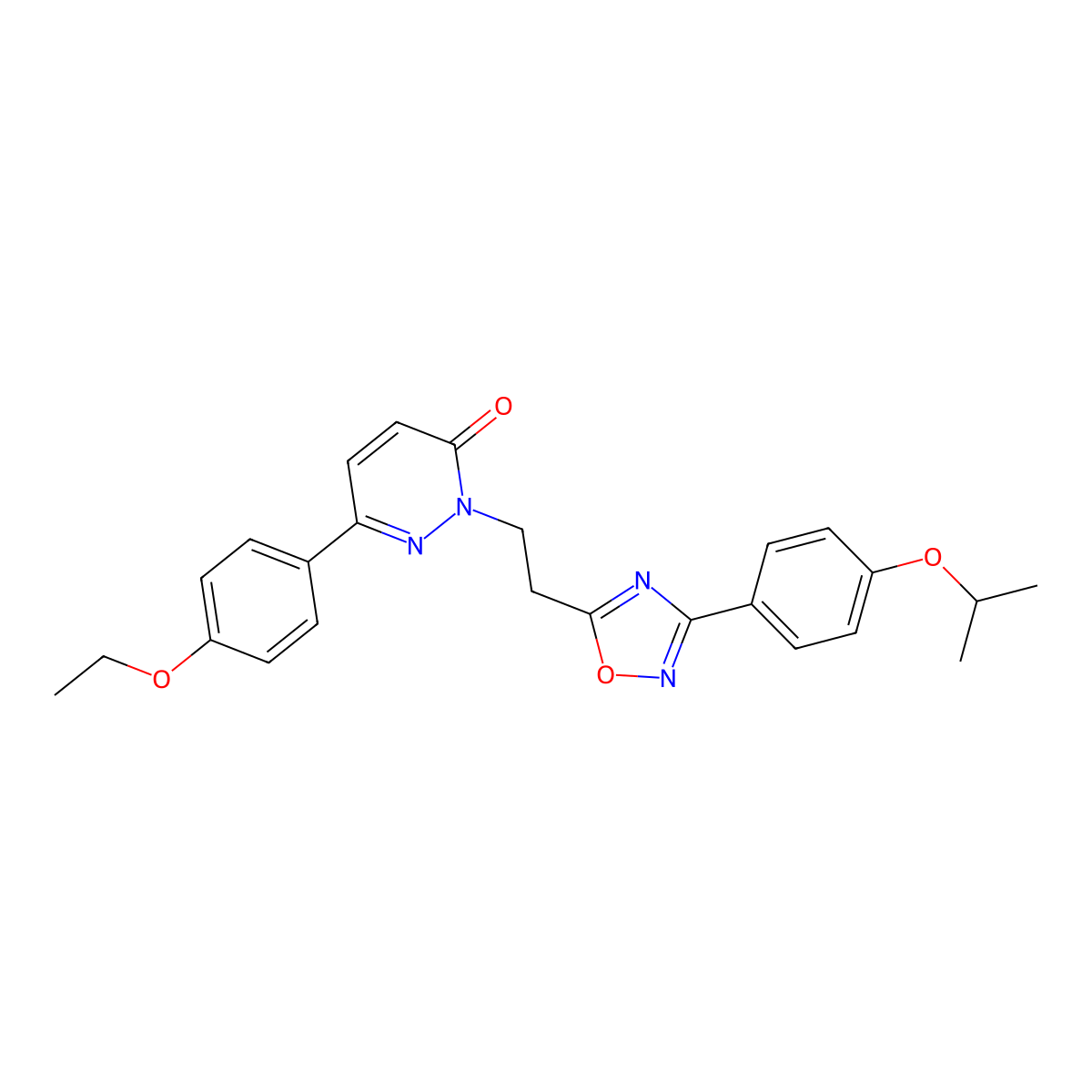6-(4-Ethoxyphenyl)-2-(2-{3-[4-(propan-2-yloxy)phenyl]-1,2,4-oxadiazol-5-yl}ethyl)-2,3-dihydropyridazin-3-one molecular structure, CAS 1189709-88-3