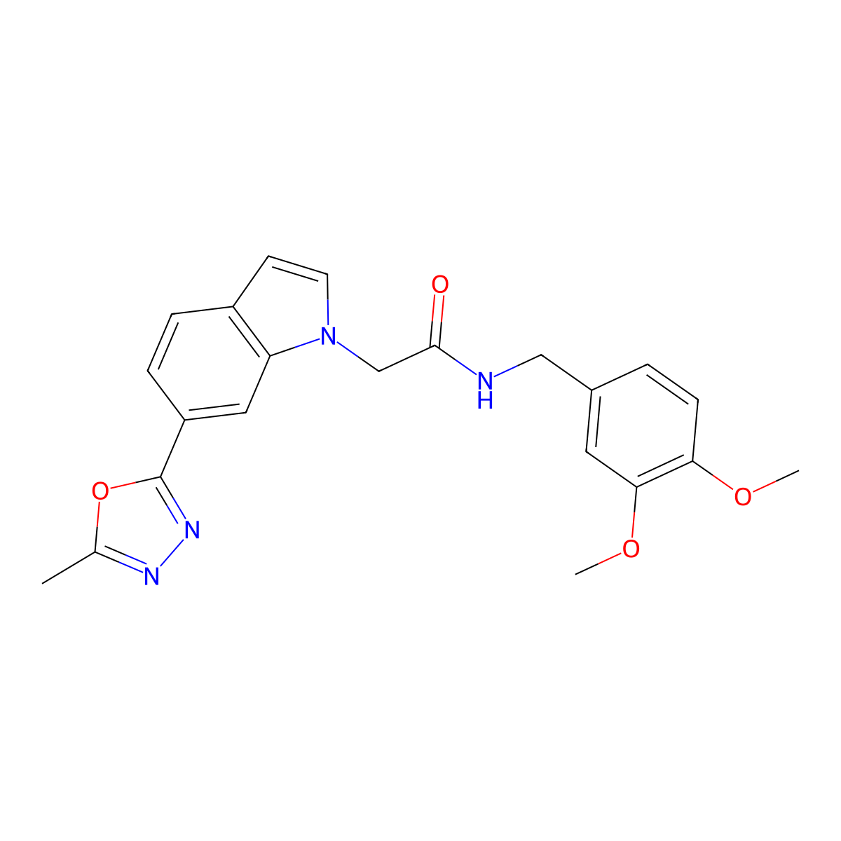 2-Methyl-5-[5-(pyrrolidin-1-ylsulfonyl)-3-thienyl]-1,3,4-oxadiazole molecular structure, CAS 1189721-07-0