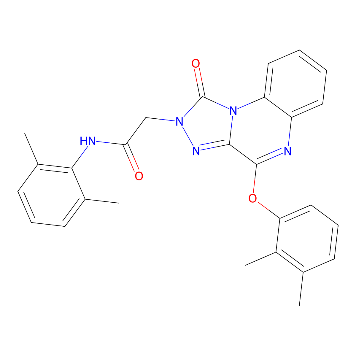 2-[4-(2,3-dimethylphenoxy)-1-oxo[1,2,4]triazolo[4,3-a]quinoxalin-2(1H)-yl]-N-(2,6-dimethylphenyl)acetamide molecular structure, CAS 1189721-89-8