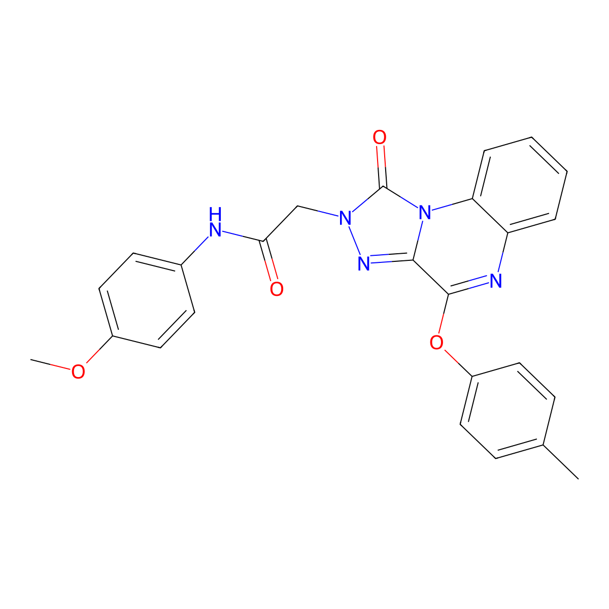 N-(4-methoxyphenyl)-2-[4-(4-methylphenoxy)-1-oxo[1,2,4]triazolo[4,3-a]quinoxalin-2(1H)-yl]acetamide molecular structure, CAS 1189722-04-0