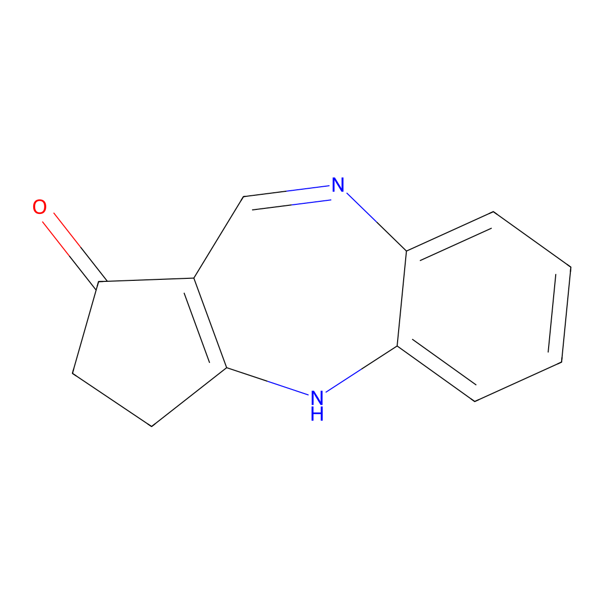 2,3-dihydrobenzo[b]cyclopenta[e][1,4]diazepin-1(4H)-one molecular structure, CAS 1189749-36-7