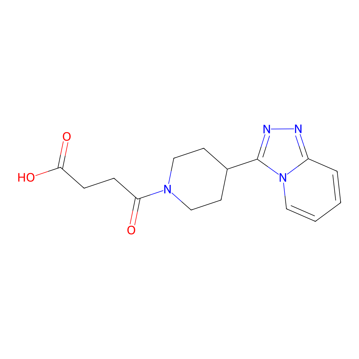 4-(4-([1,2,4]Triazolo[4,3-a]pyridin-3-yl)piperidin-1-yl)-4-oxobutanoic acid molecular structure, CAS 1189749-41-4