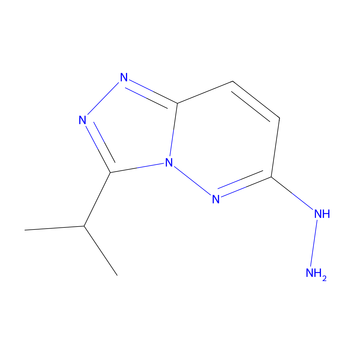 6-Hydrazinyl-3-isopropyl-[1,2,4]triazolo[4,3-b]pyridazine molecular structure, CAS 1189749-47-0