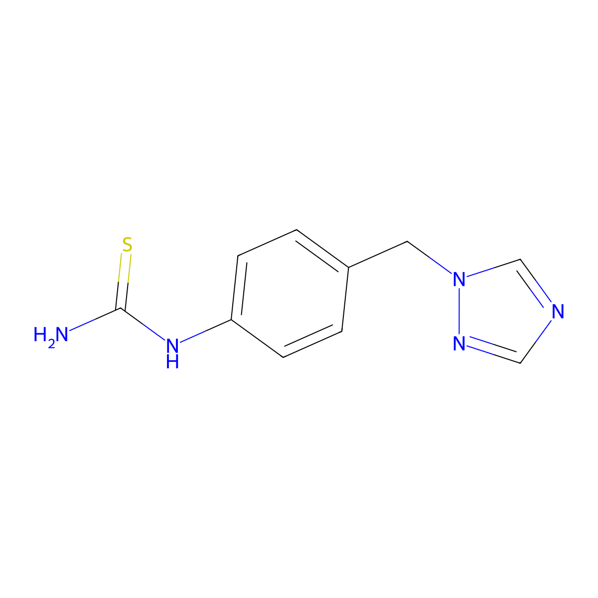 N-[4-(1H-1,2,4-triazol-1-ylmethyl)phenyl]thiourea molecular structure, CAS 1189749-60-7