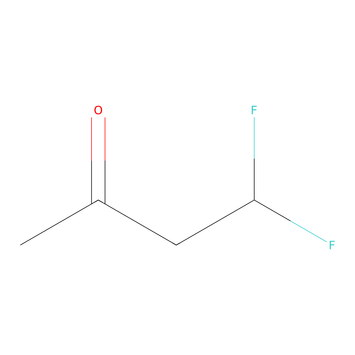 4,4-Difluoro-2-butanone molecular structure, CAS 1189749-95-8