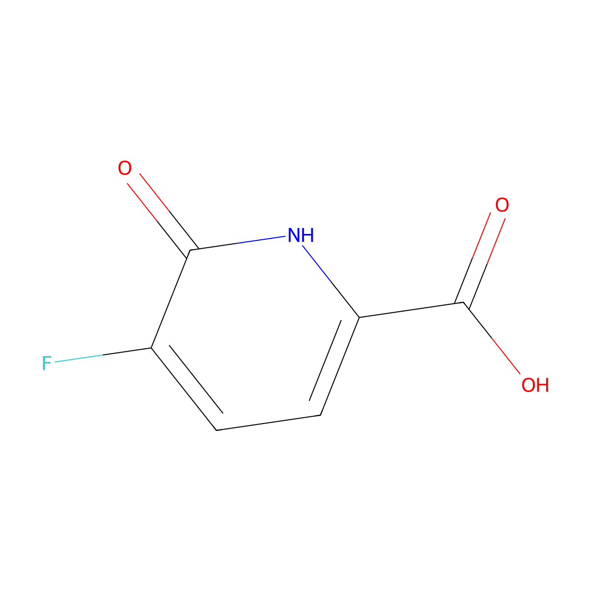 5-Fluoro-6-hydroxypicolinic acid molecular structure, CAS 1189757-55-8