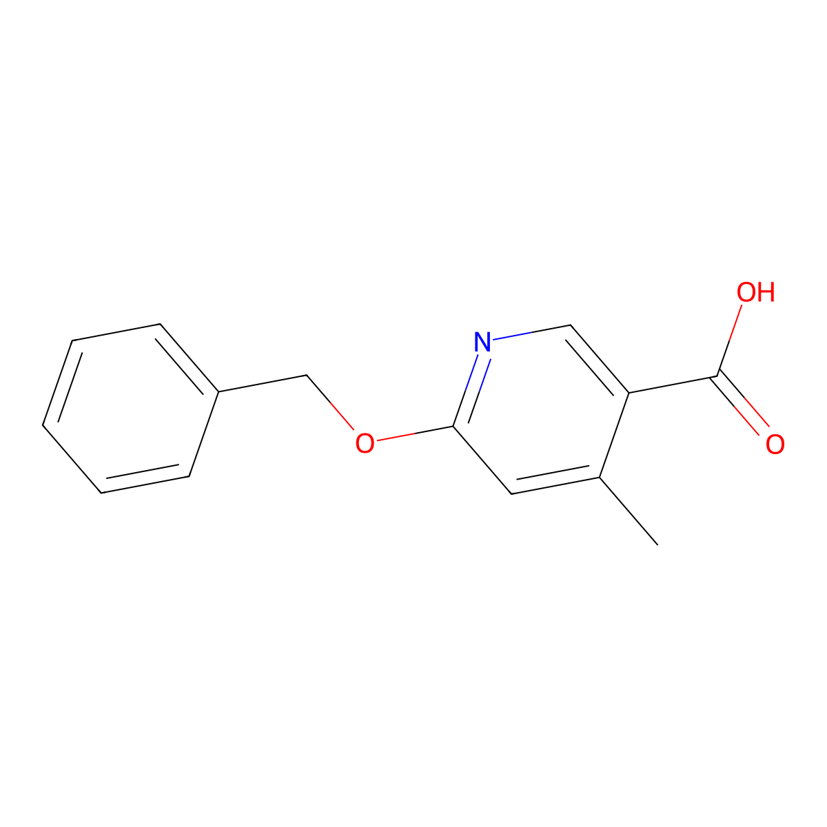 6-(Benzyloxy)-4-methylnicotinic acid molecular structure, CAS 1189757-61-6