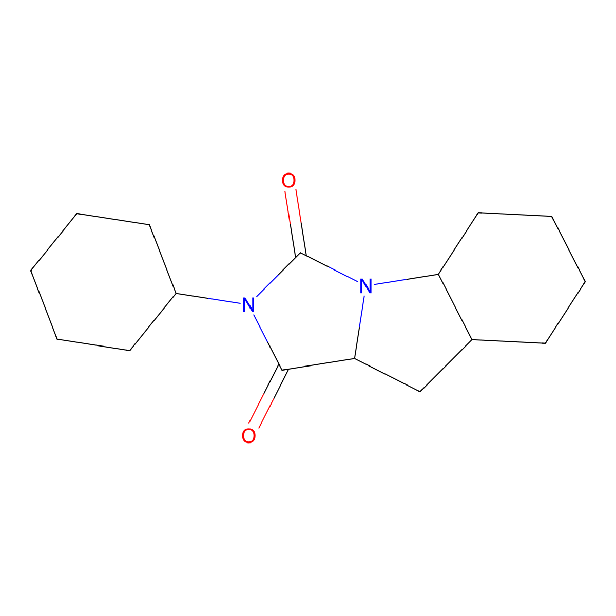 2-cyclohexyl-decahydro-1H-imidazo[1,5-a]indole-1,3-dione molecular structure, CAS 1189765-25-0