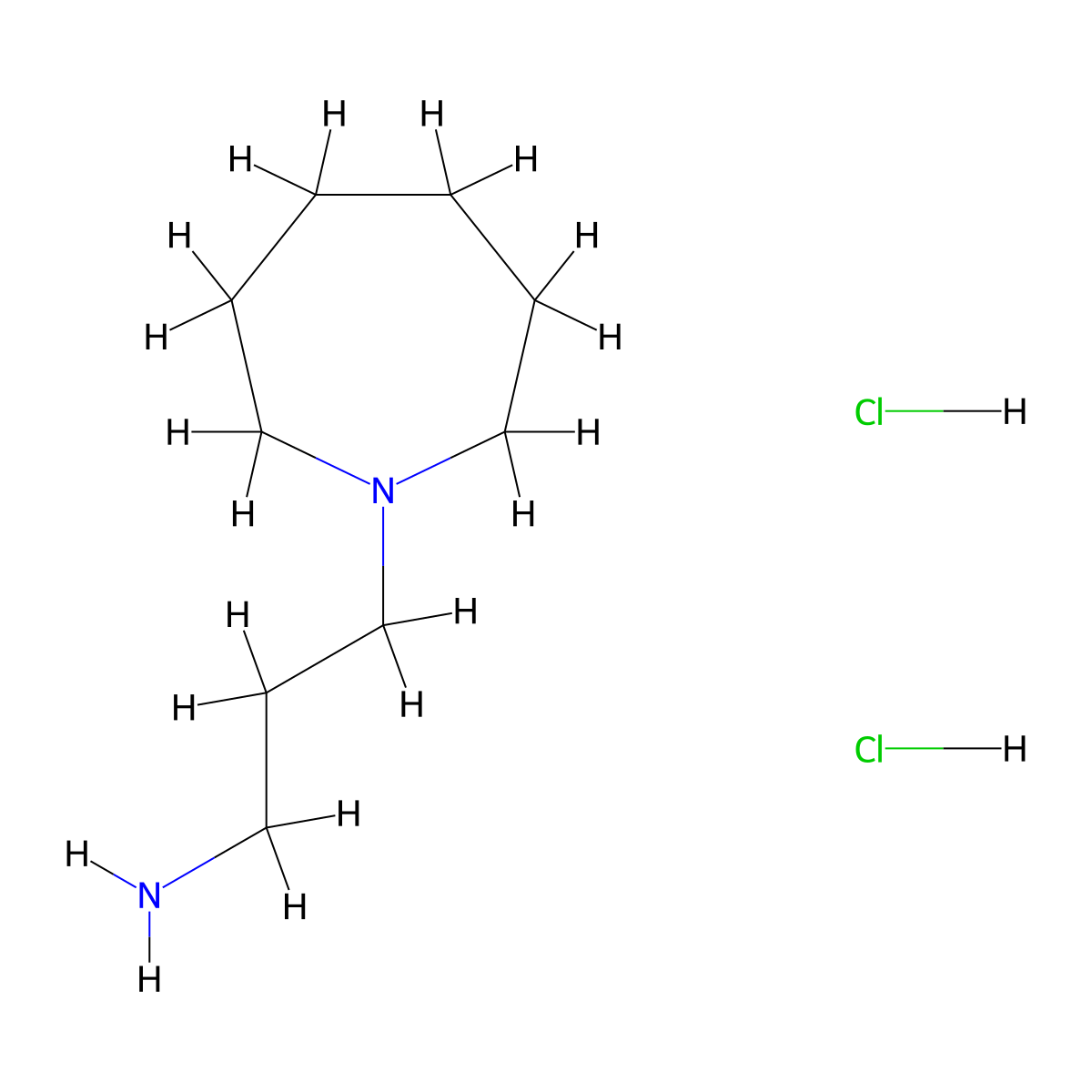 3-(Azepan-1-yl)propan-1-amine dihydrochloride molecular structure, CAS 118979-65-0