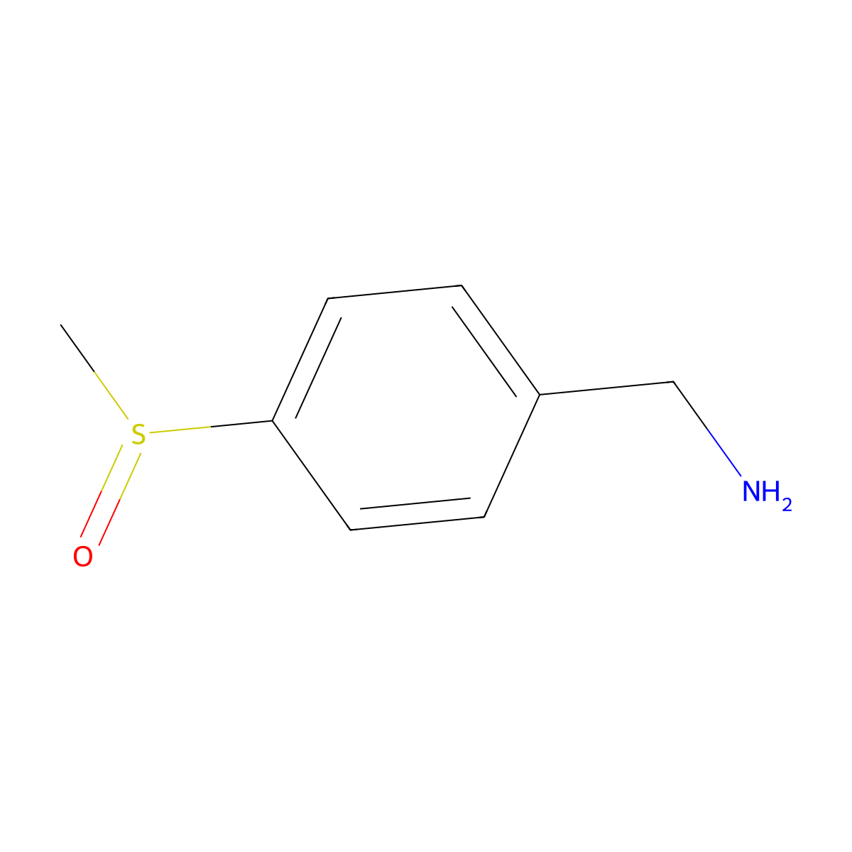 (4-Methanesulfinylphenyl)methanamine molecular structure, CAS 1189805-45-5