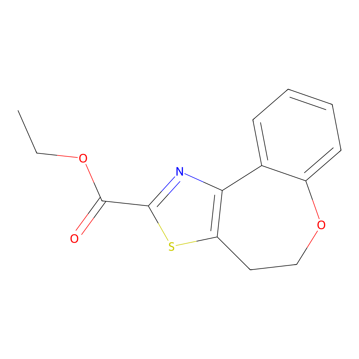[1]Benzoxepino[5,4-D]thiazole-2-carboxylic acid, 4,5-dihydro-, ethyl ester molecular structure, CAS 1189816-01-0