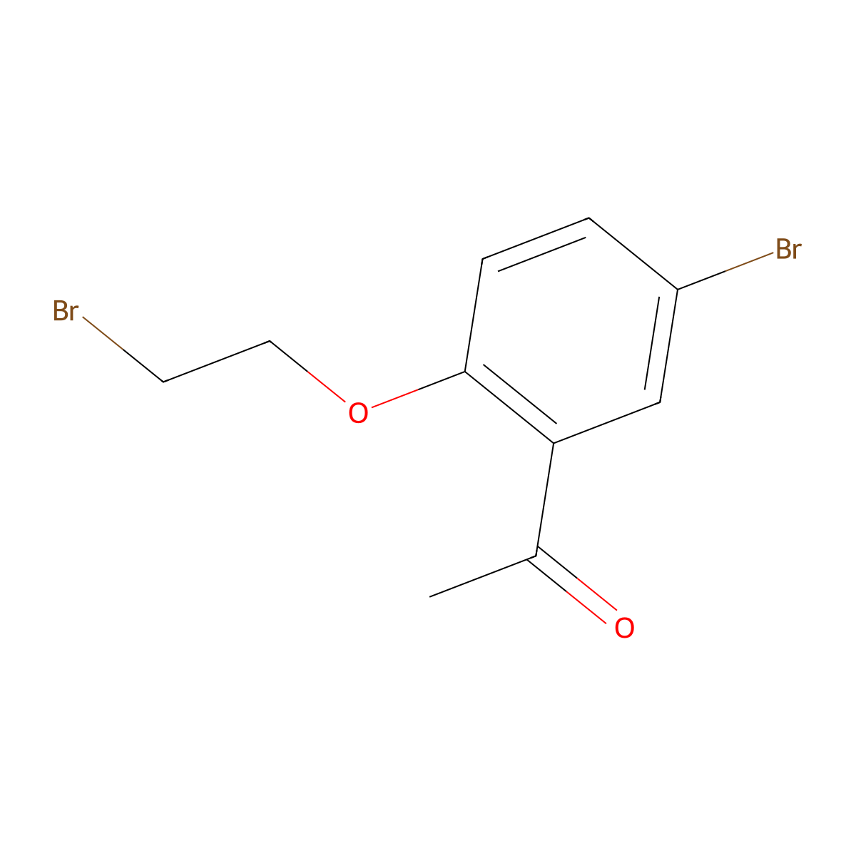 1-[5-Bromo-2-(2-bromoethoxy)phenyl]ethanone molecular structure, CAS 1189816-63-4