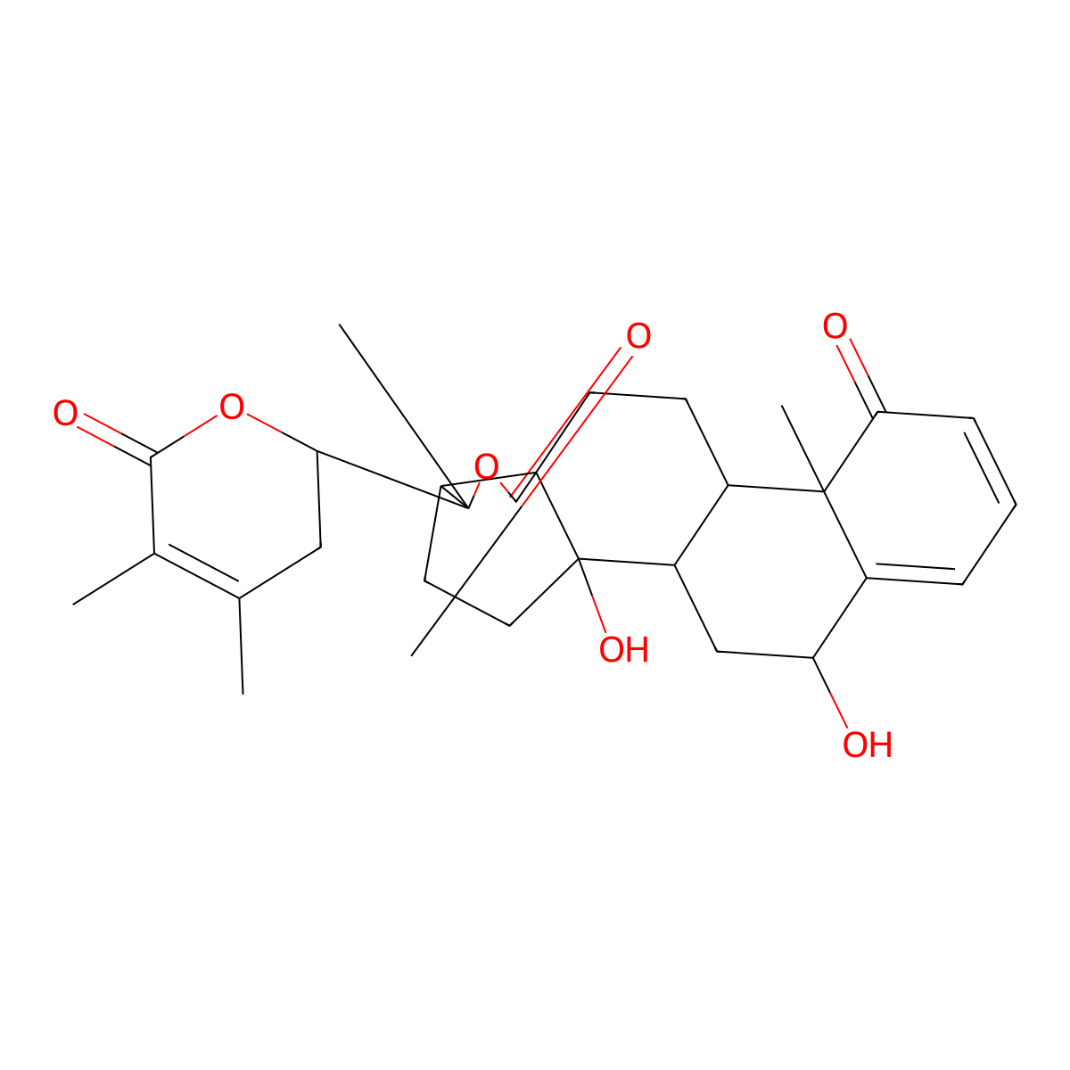 Withaphysalin E molecular structure, CAS 118985-24-3
