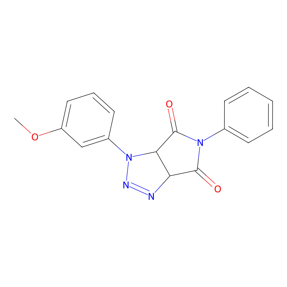 1-(3-methoxyphenyl)-5-phenyl-3a,6a-dihydropyrrolo[3,4-d][1,2,3]triazole-4,6(1H,5H)-dione molecular structure, CAS 1189858-91-0
