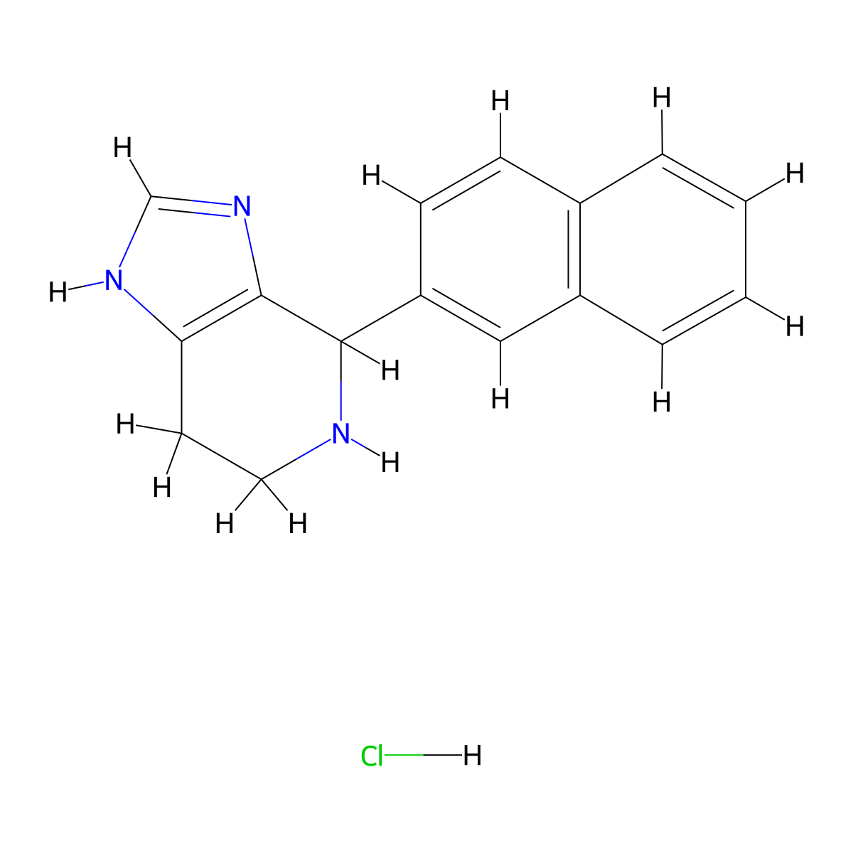 4-(Naphthalen-2-YL)-4,5,6,7-tetrahydro-1H-imidazo[4,5-C]pyridine hydrochloride molecular structure, CAS 1189872-59-0