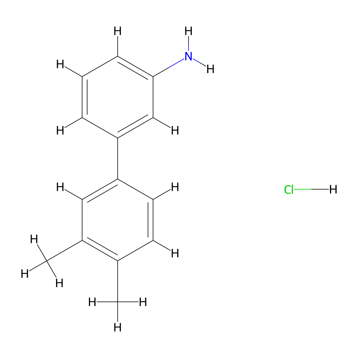3',4'-Dimethyl-biphenyl-3-ylamine hydrochloride molecular structure, CAS 1189877-31-3