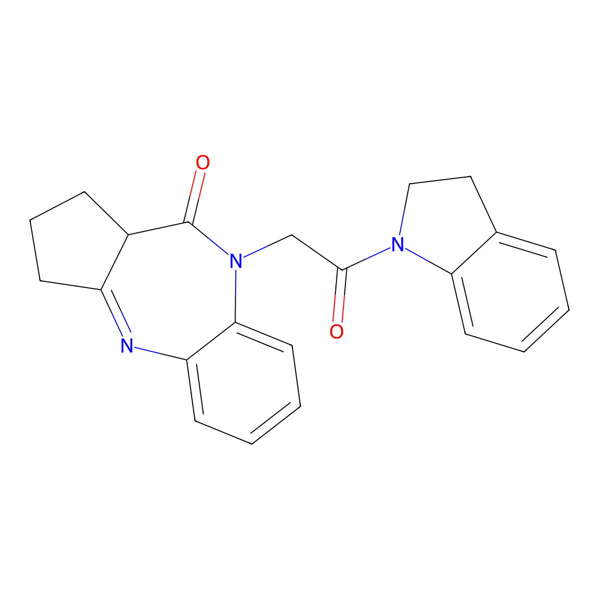 9-[2-(2,3-dihydro-1H-indol-1-yl)-2-oxoethyl]-2,9-diazatricyclo[8.4.0.0^{3,7}]tetradeca-1(10),2,11,13-tetraen-8-one molecular structure, CAS 1189886-93-8