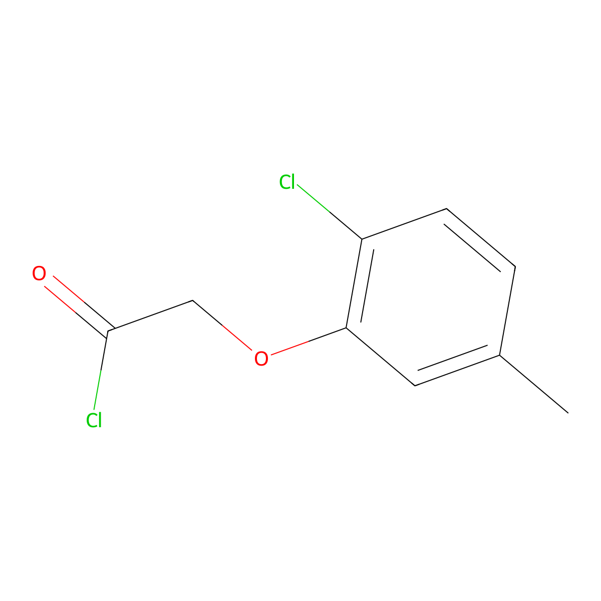 (2-Chloro-5-methylphenoxy)acetyl chloride molecular structure, CAS 118991-46-1