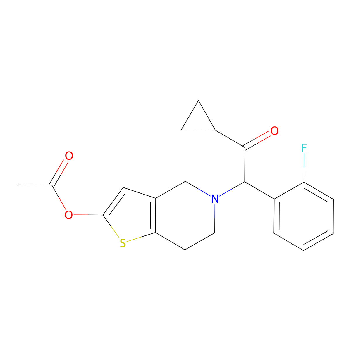 Prasugrel molecular structure, CAS 1189919-49-0
