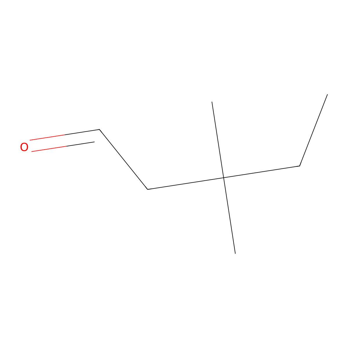3,3-Dimethylpentanal molecular structure, CAS 118993-47-8