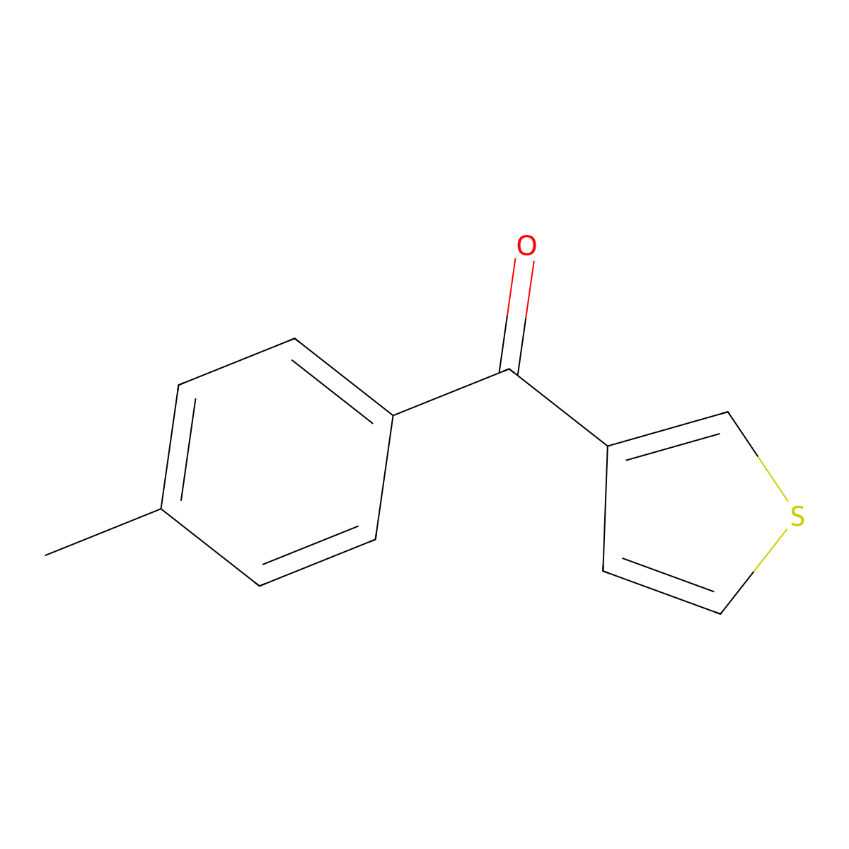 3-(4-Methylbenzoyl)thiophene molecular structure, CAS 118993-65-0