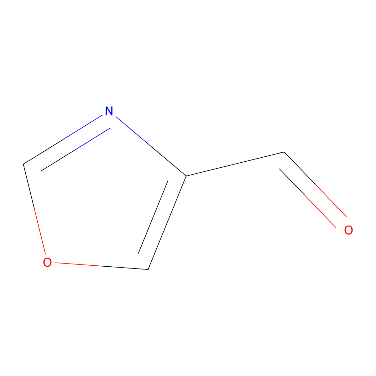 4-Oxazolecarboxaldehyde molecular structure, CAS 118994-84-6