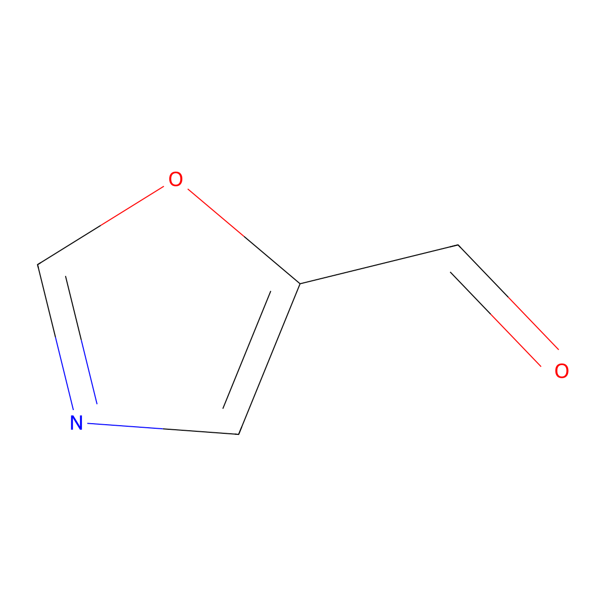 5-Oxazolecarboxaldehyde molecular structure, CAS 118994-86-8