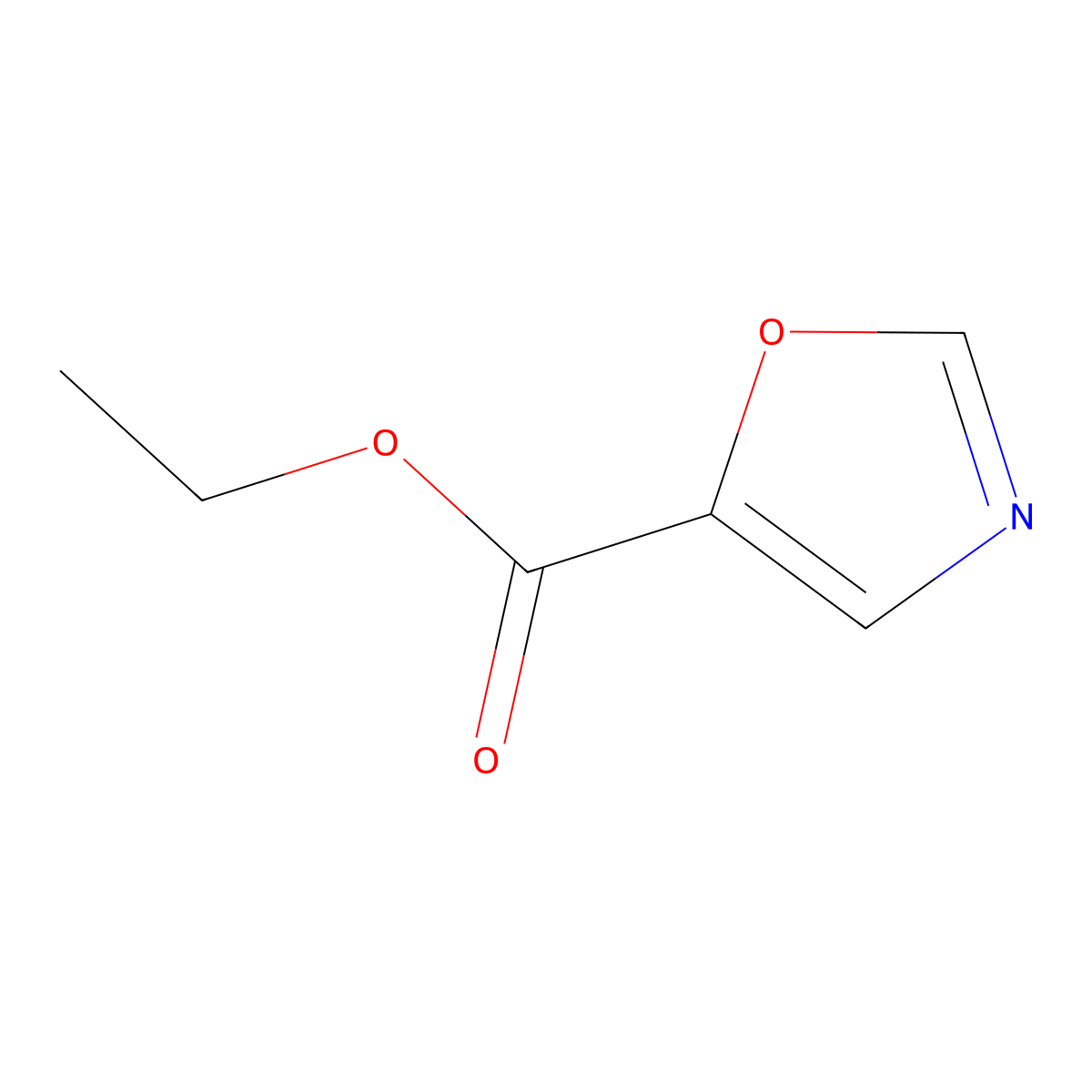 Ethyl 1,3-oxazole-5-carboxylate molecular structure, CAS 118994-89-1