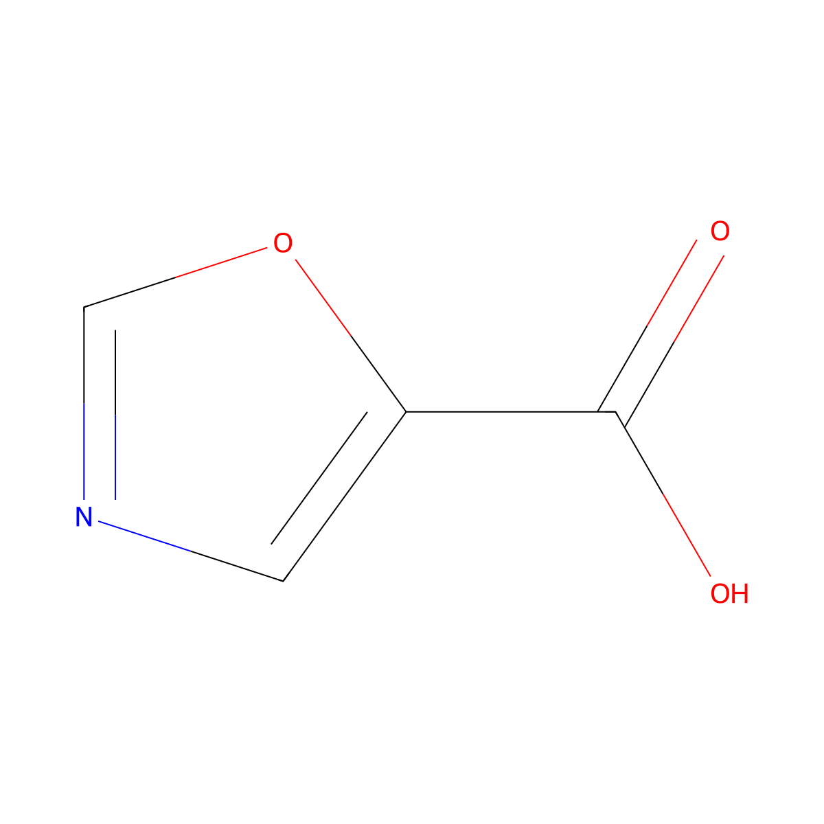 Oxazole-5-carboxylic Acid molecular structure, CAS 118994-90-4