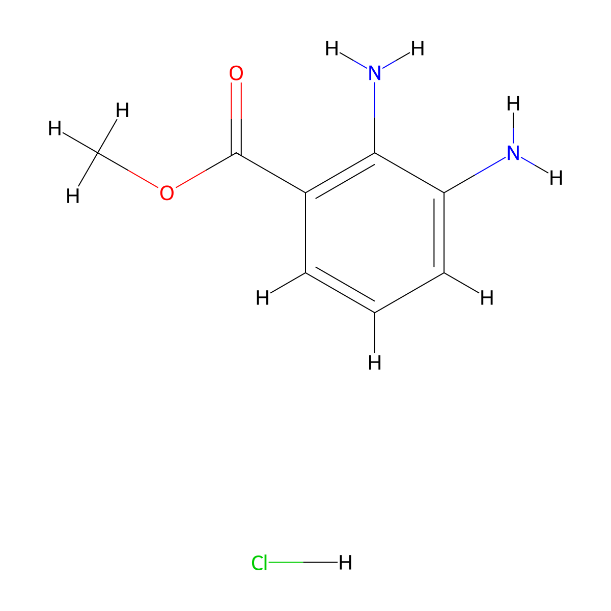 Methyl 2,3-Diaminobenzoate Hydrochloride molecular structure, CAS 1189942-66-2