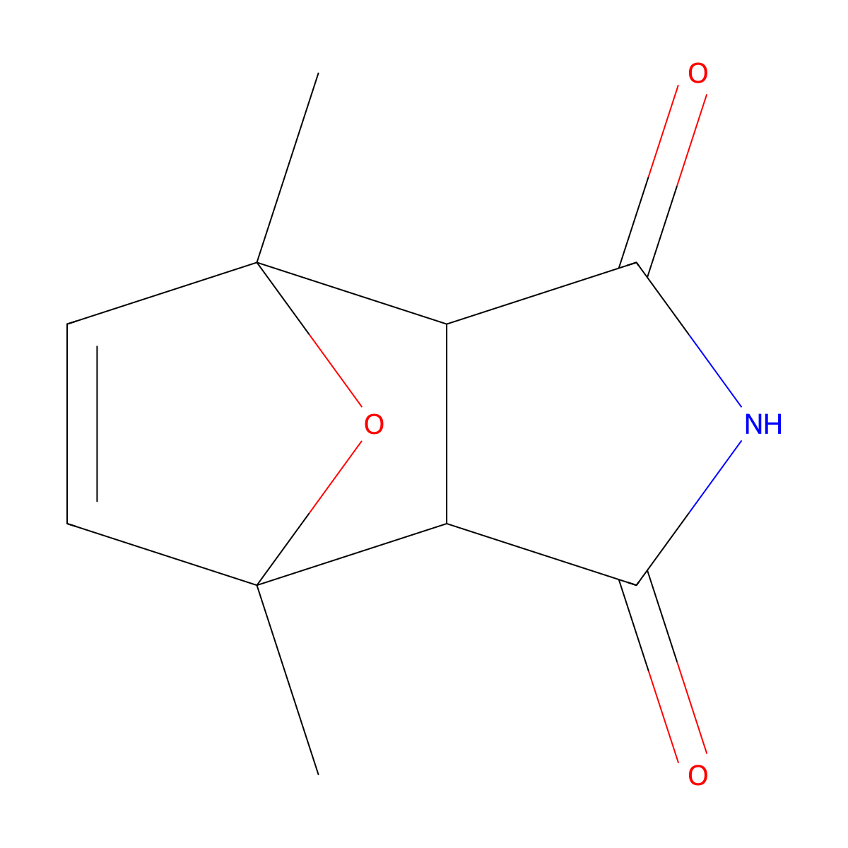 (1R,2S,6R,7S)-1,7-dimethyl-10-oxa-4-azatricyclo[5.2.1.0,2,6]dec-8-ene-3,5-dione molecular structure, CAS 1189948-66-0