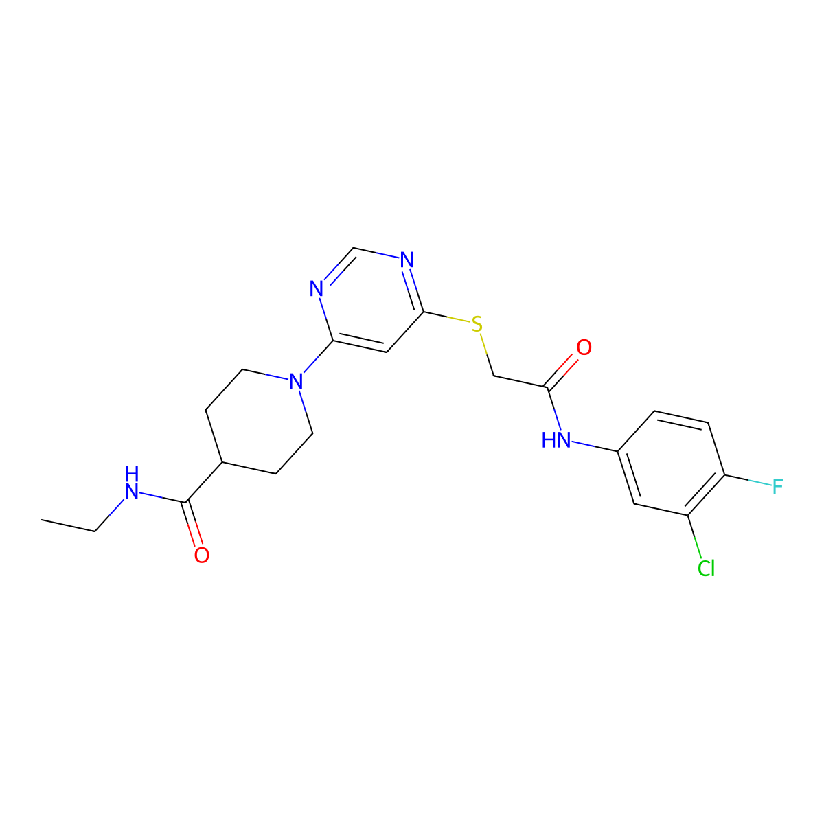 N-(2-pyrrolidin-1-ylethyl)-4-(2-pyrrolidin-1-ylpyrimidin-4-yl)benzamide molecular structure, CAS 1189971-97-8