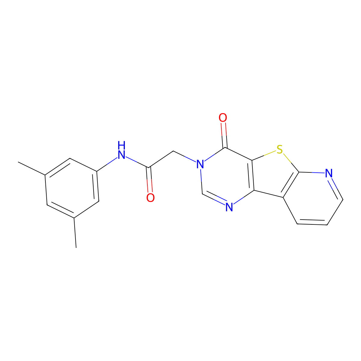 N-(3,5-dimethylphenyl)-2-{6-oxo-8-thia-3,5,10-triazatricyclo[7.4.0.0^{2,7}]trideca-1(9),2(7),3,10,12-pentaen-5-yl}acetamide molecular structure, CAS 1189991-14-7