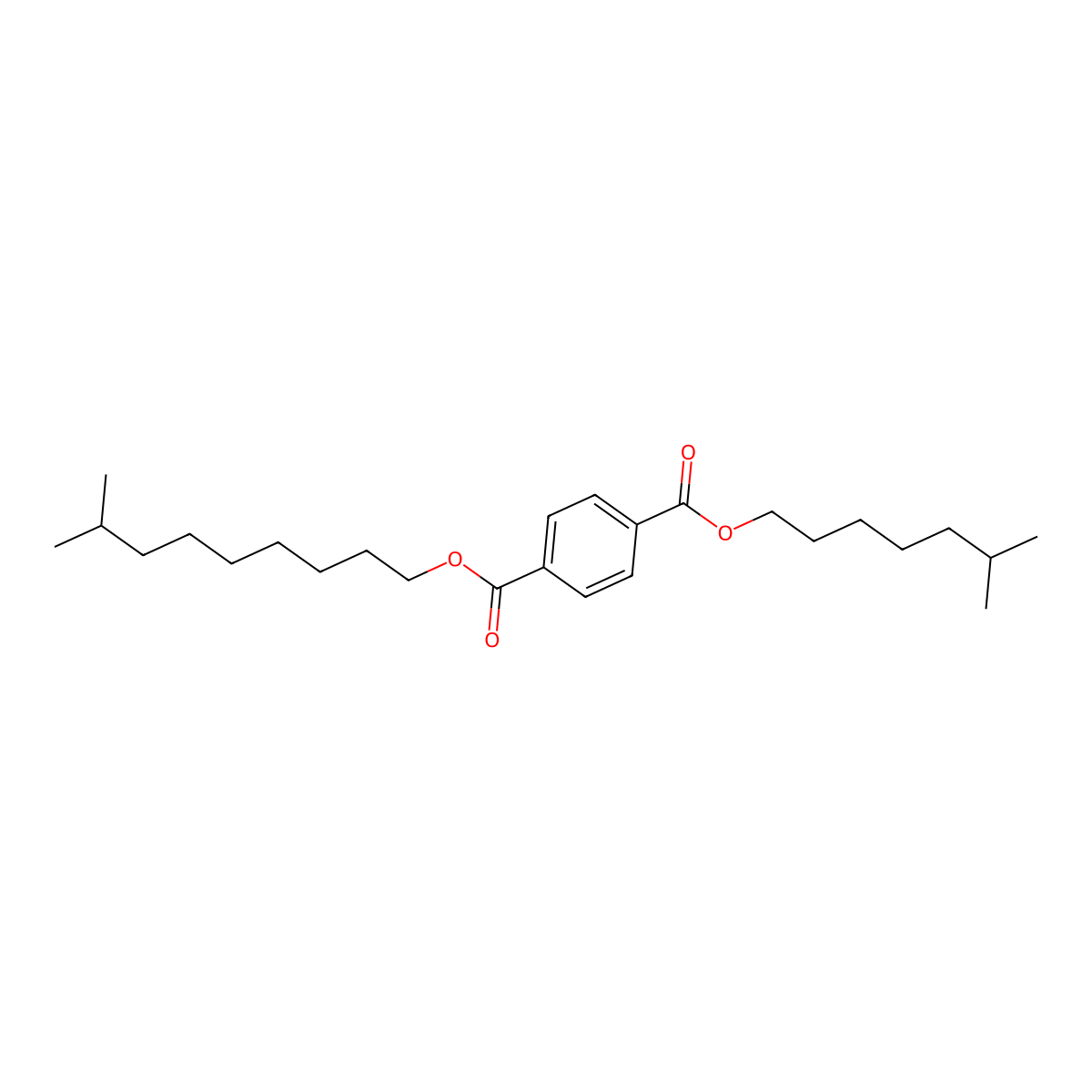 6-Methylheptyl 8-methylnonyl phthalate molecular structure, CAS 119-05-1