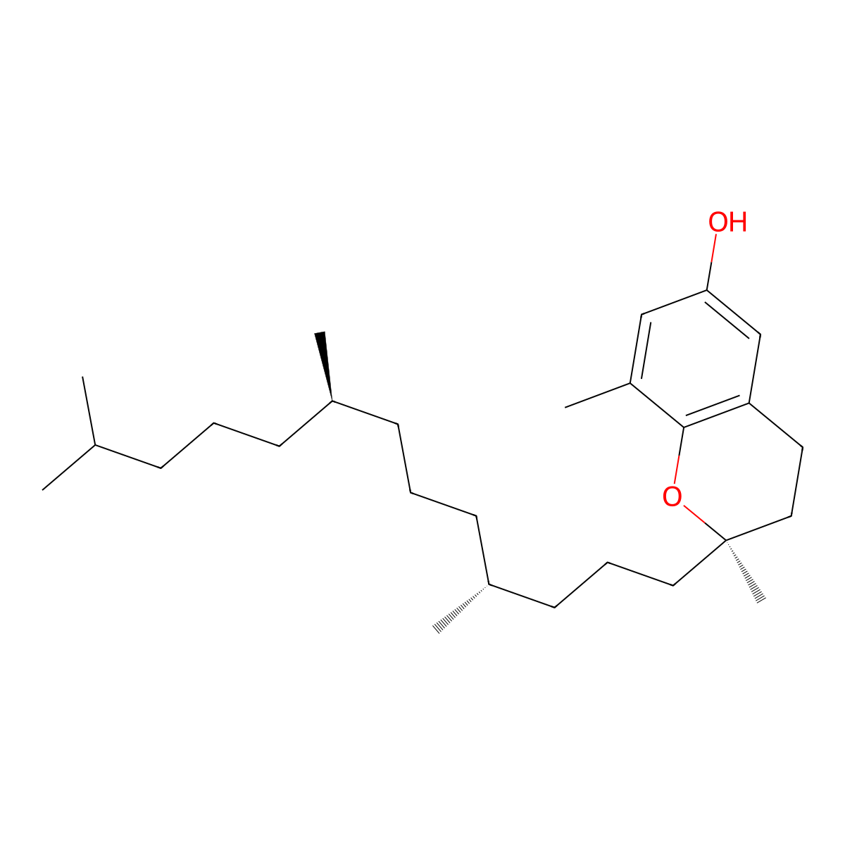 Delta-Tocopherol molecular structure, CAS 119-13-1