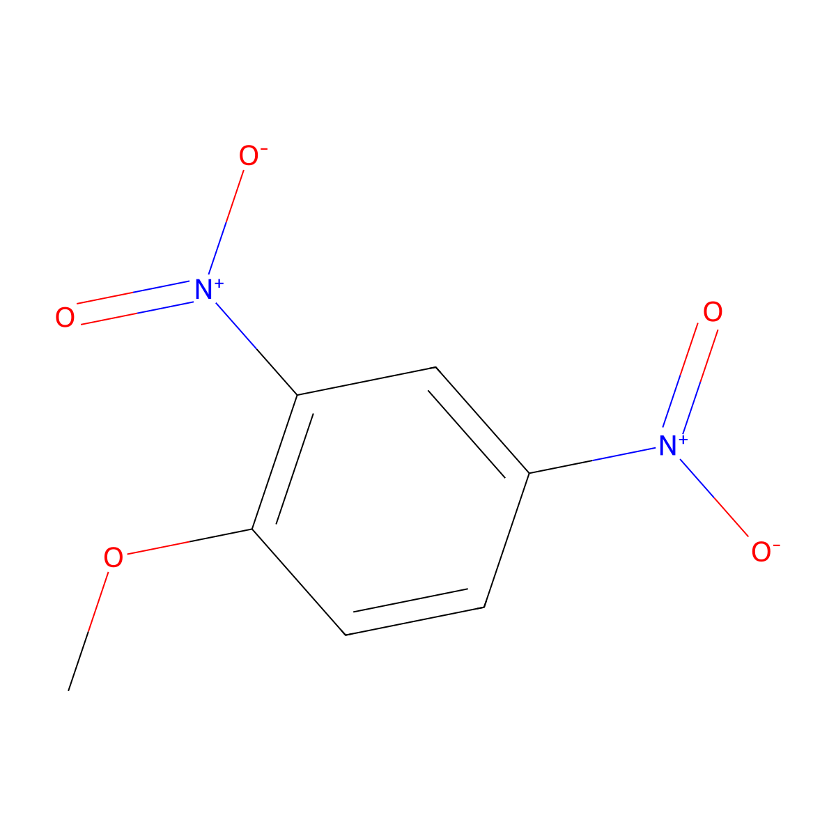 2,4-Dinitroanisole molecular structure, CAS 119-27-7
