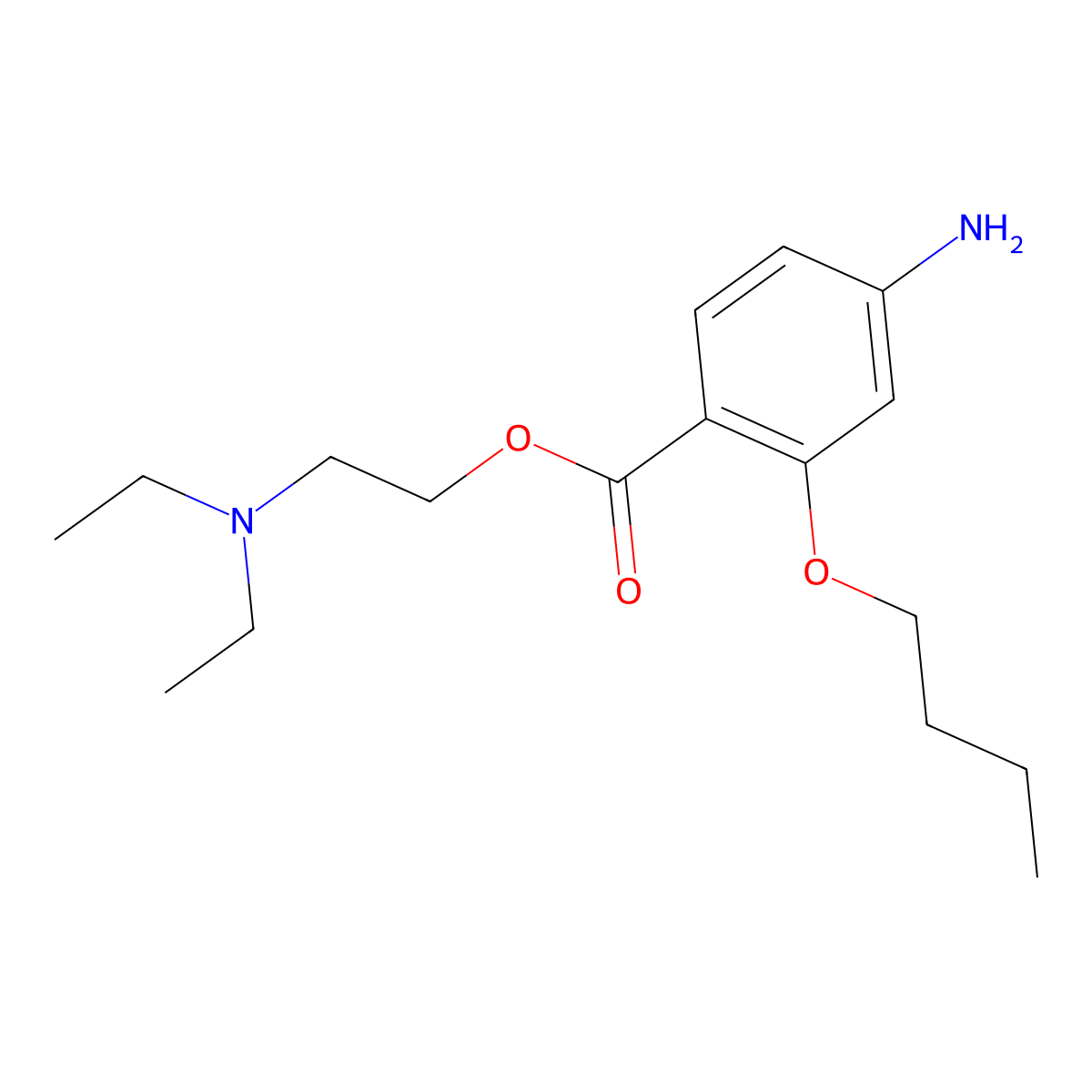 Ambucaine molecular structure, CAS 119-29-9