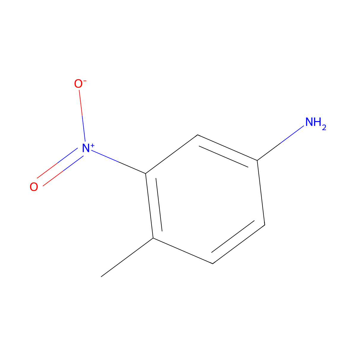4-Methyl-3-nitroaniline molecular structure, CAS 119-32-4