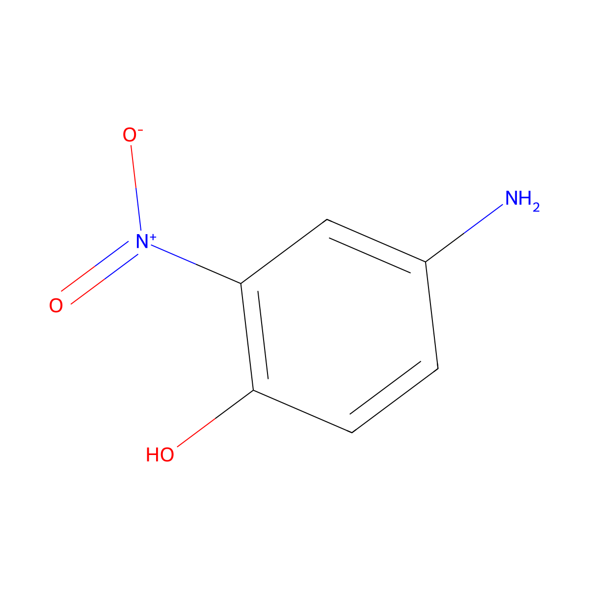 4-Amino-2-Nitrophenol molecular structure, CAS 119-34-6