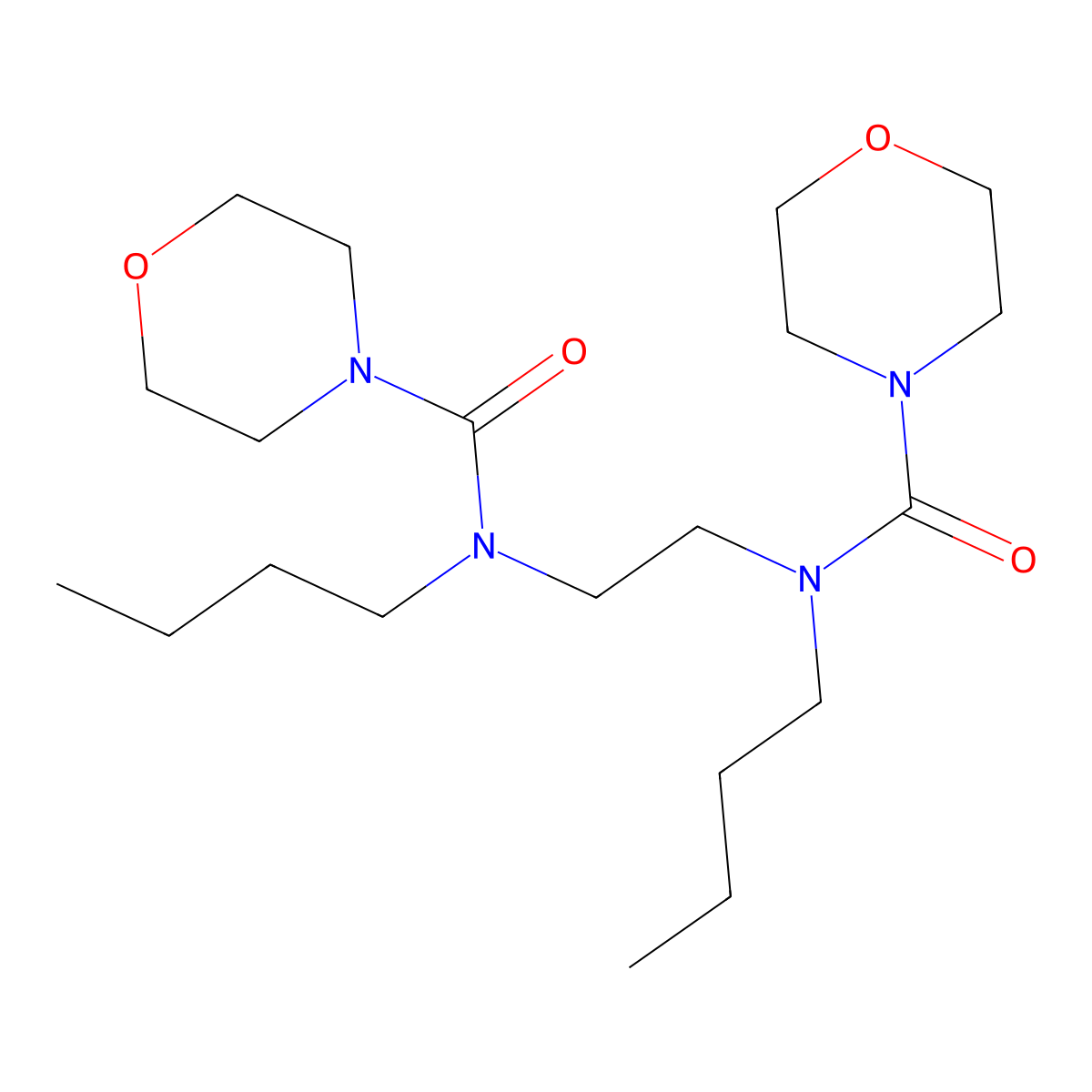 Dimorpholamine molecular structure, CAS 119-48-2