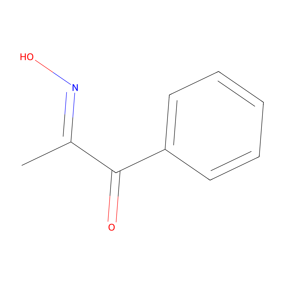 1-Phenyl-1,2-propanedione-2-oxime molecular structure, CAS 119-51-7